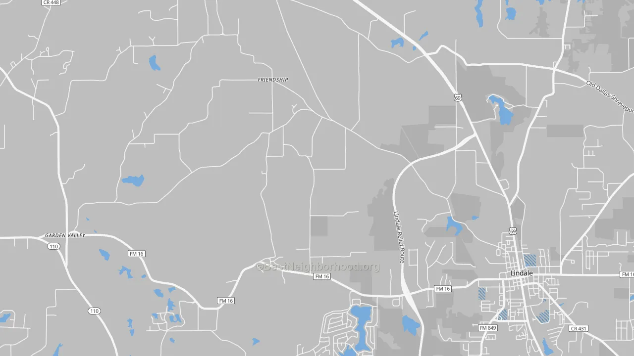 Transit Grade map of Mount Sylvan, TX