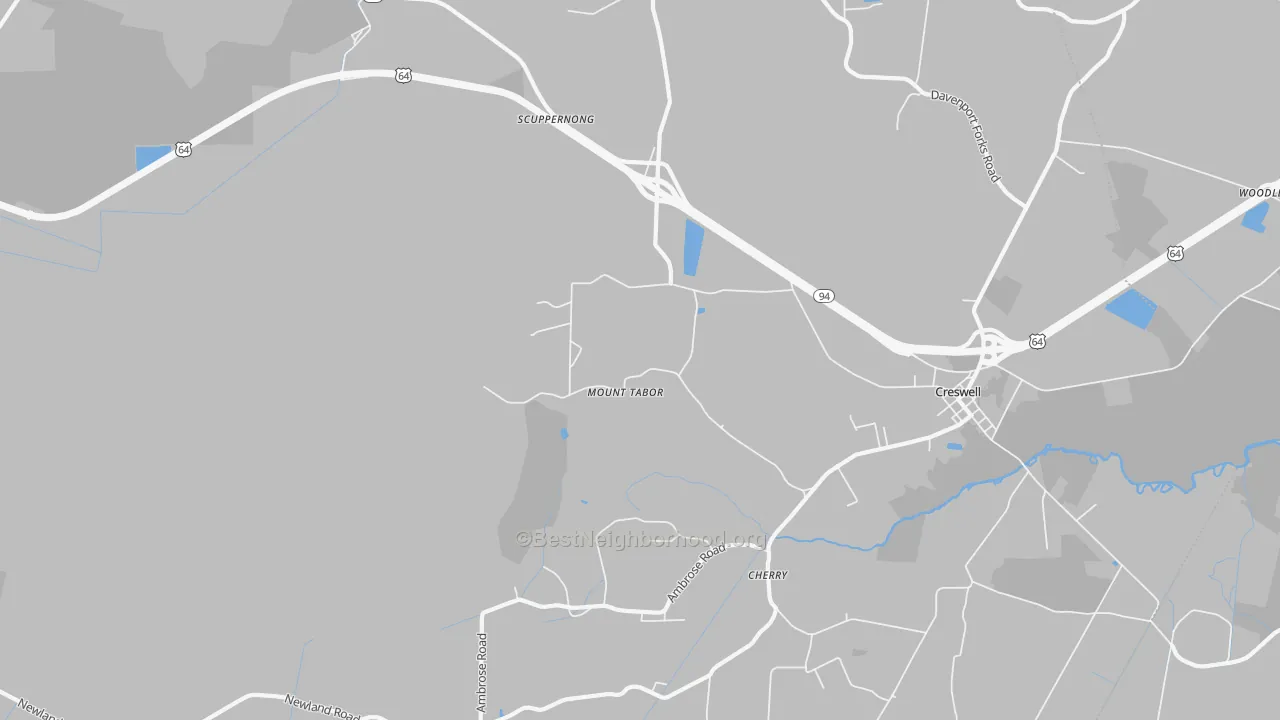 Transit Grade map of Mount Tabor, NC