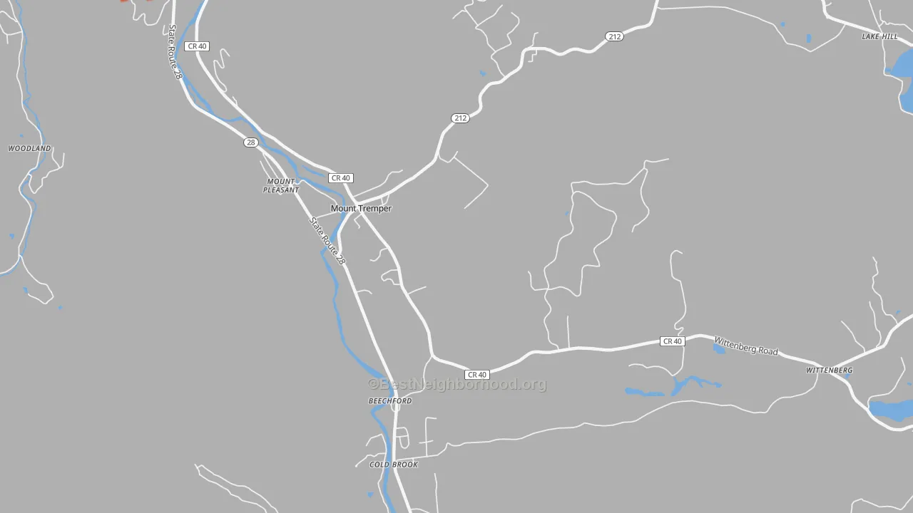 Transit Grade map of Mount Tremper, NY