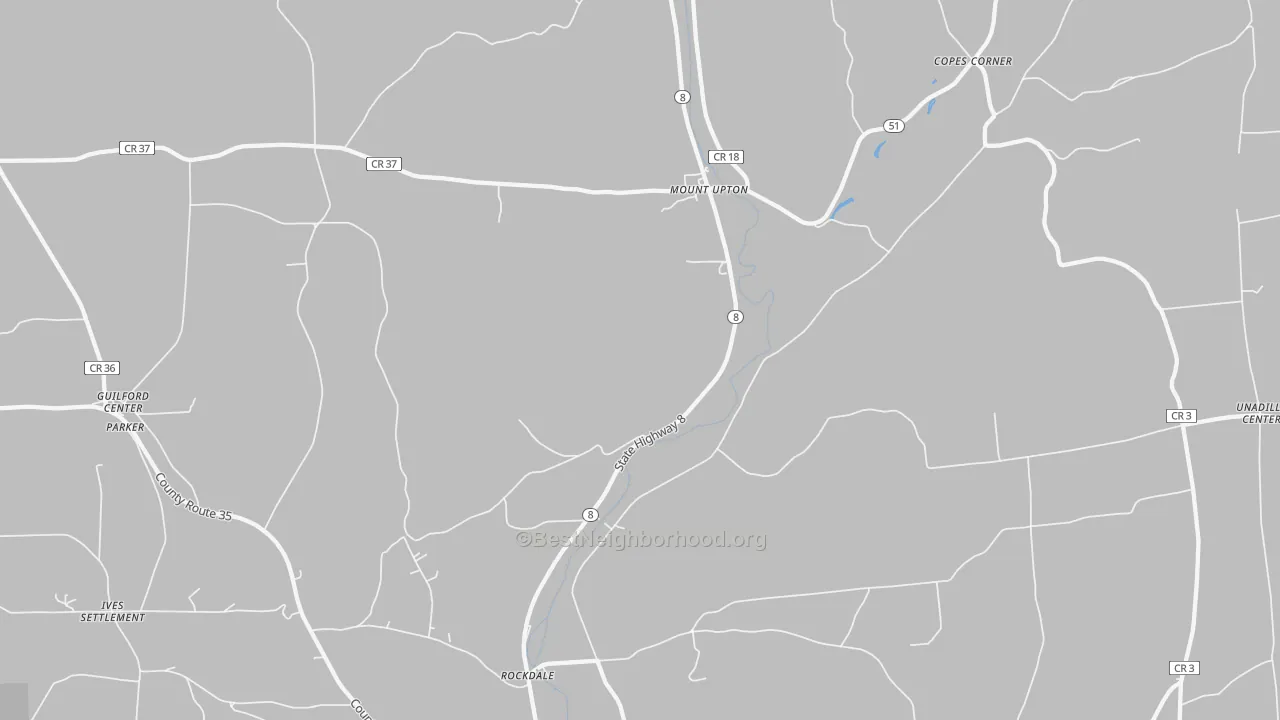 Transit Grade map of Mount Upton, NY