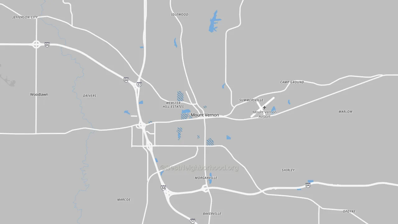 Transit Grade map of Mount Vernon, IL
