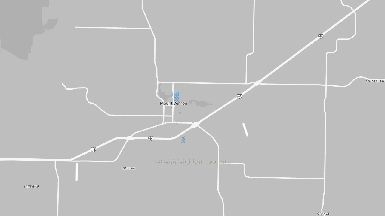 Transit Grade map of Mount Vernon, MO