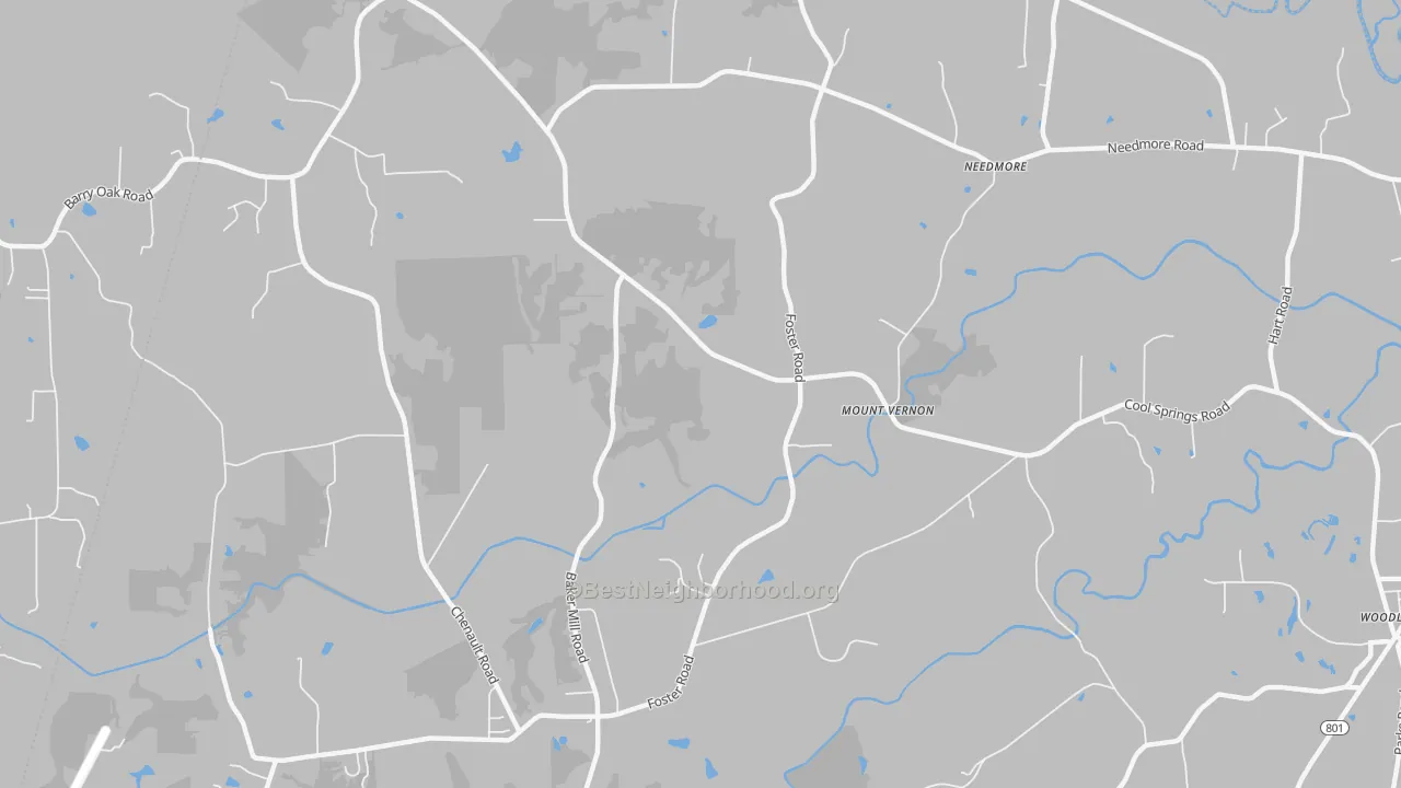 Transit Grade map of Mount Vernon, NC