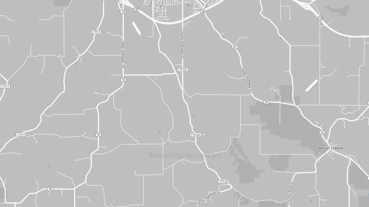 Transit Grade map of Mount Vernon, WI