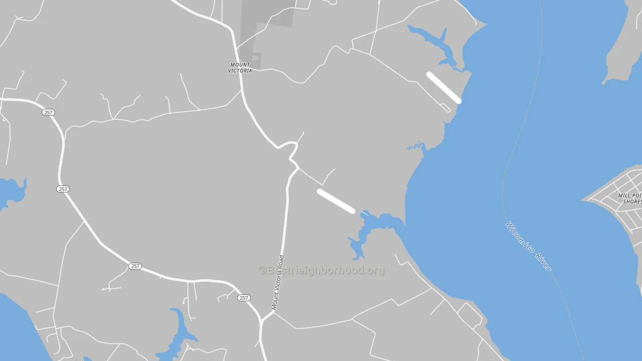 Transit Grade map of Mount Victoria, MD