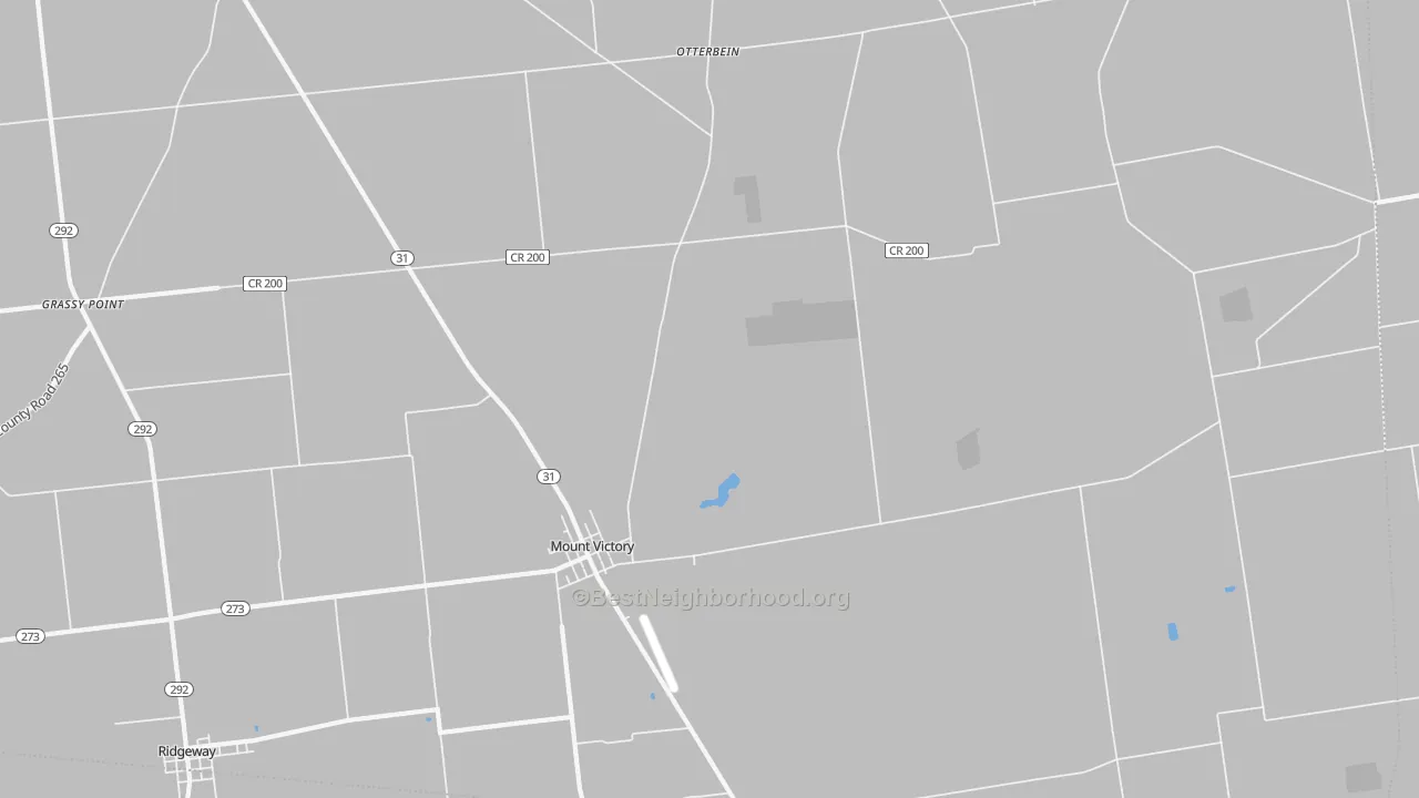 Transit Grade map of Mount Victory, OH