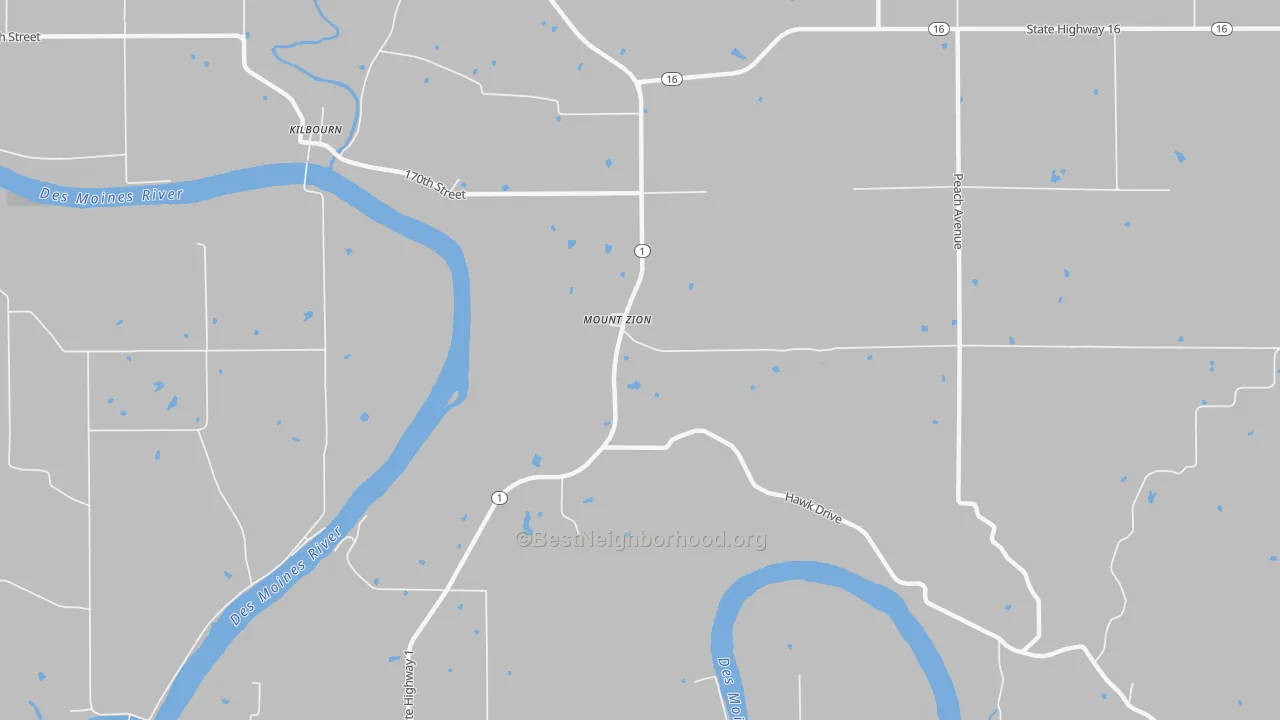 Transit Grade map of Mount Zion, IA