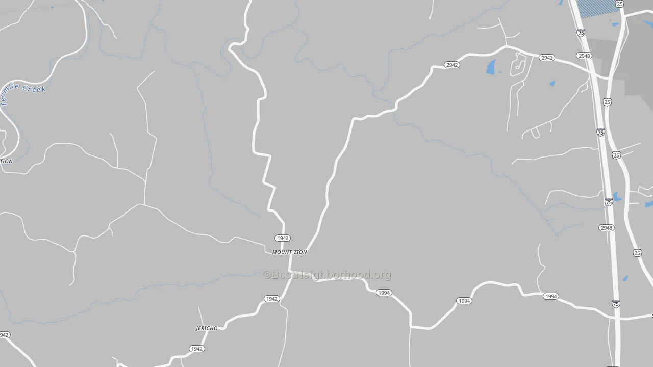 Transit Grade map of Mount Zion, KY