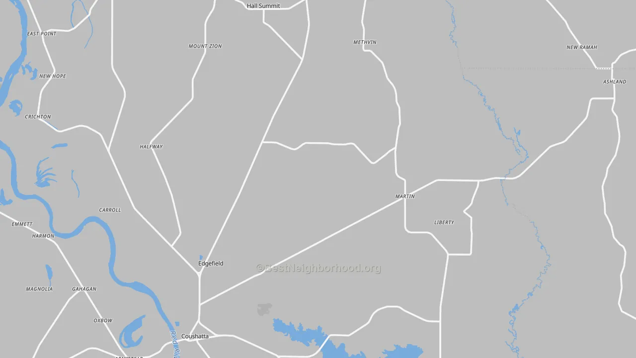 Transit Grade map of Mount Zion, LA