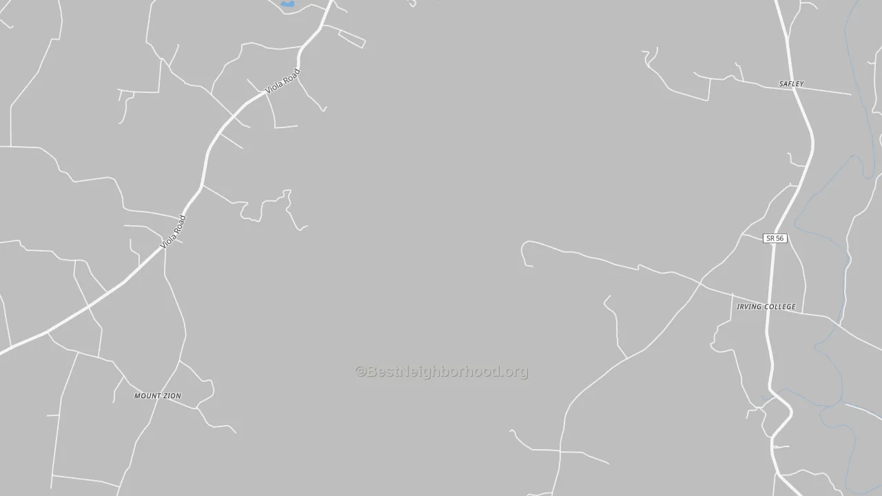 Transit Grade map of Mount Zion, TN