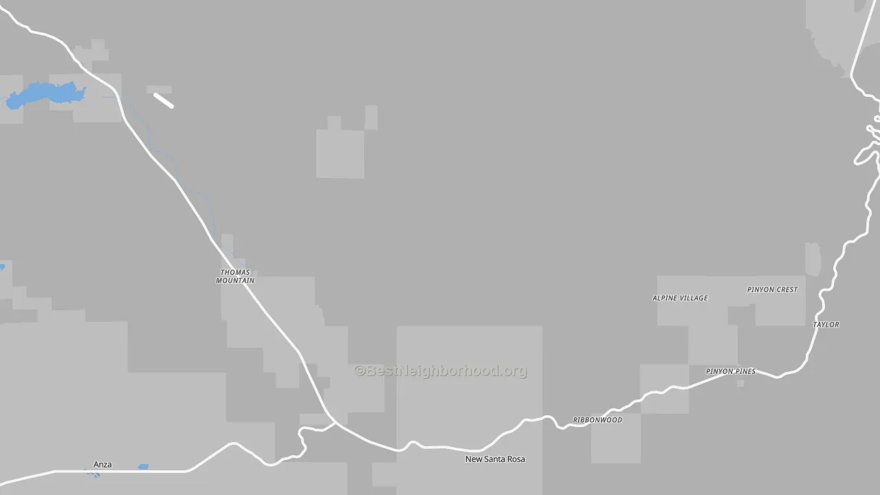 Transit Grade map of Mountain Center, CA