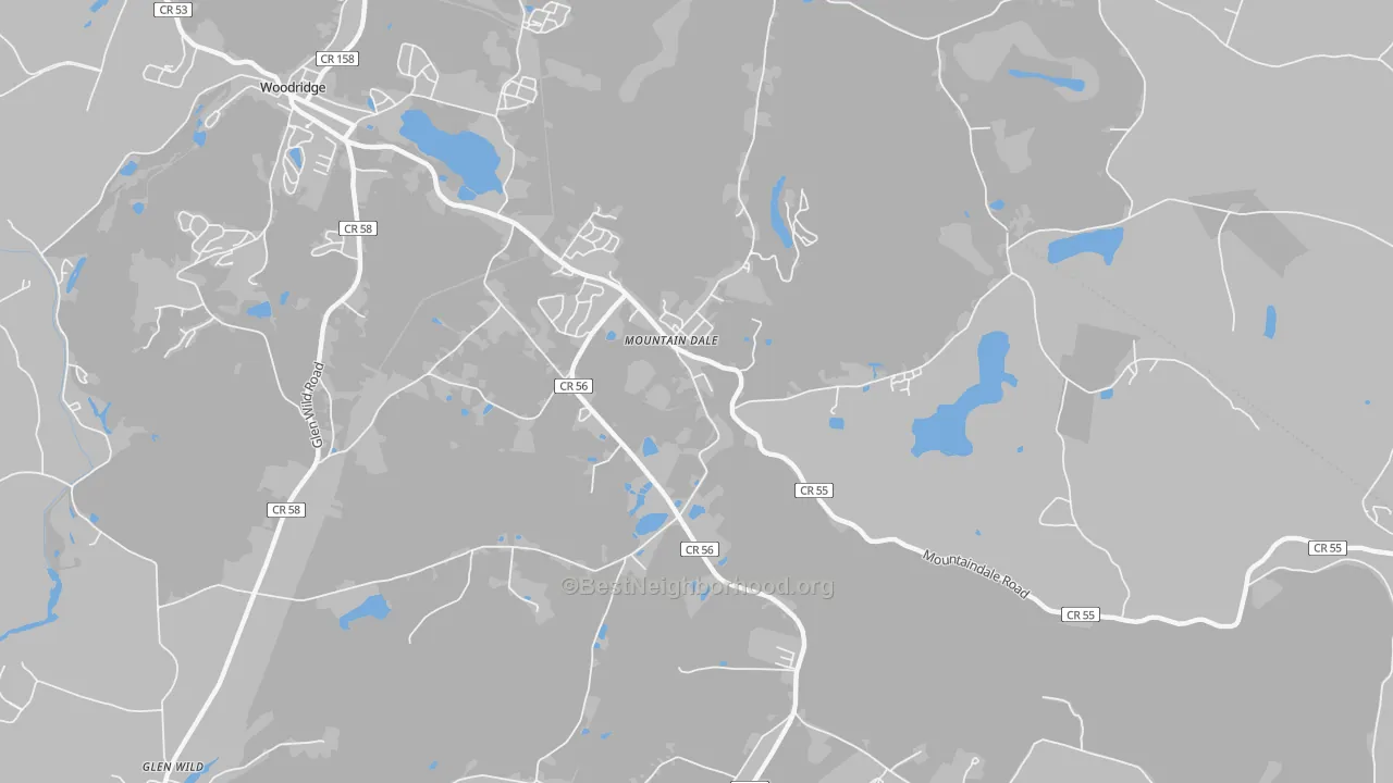 Transit Grade map of Mountain Dale, NY