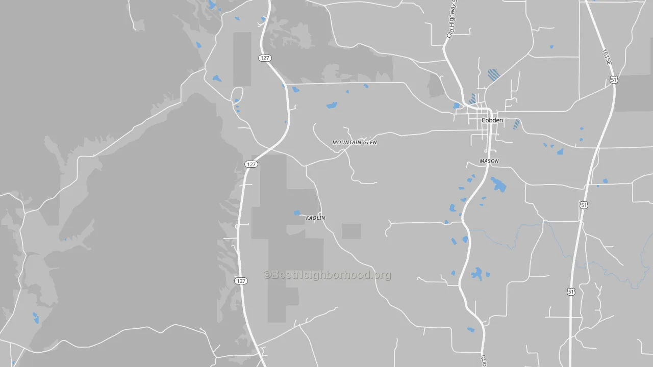 Transit Grade map of Mountain Glen, IL