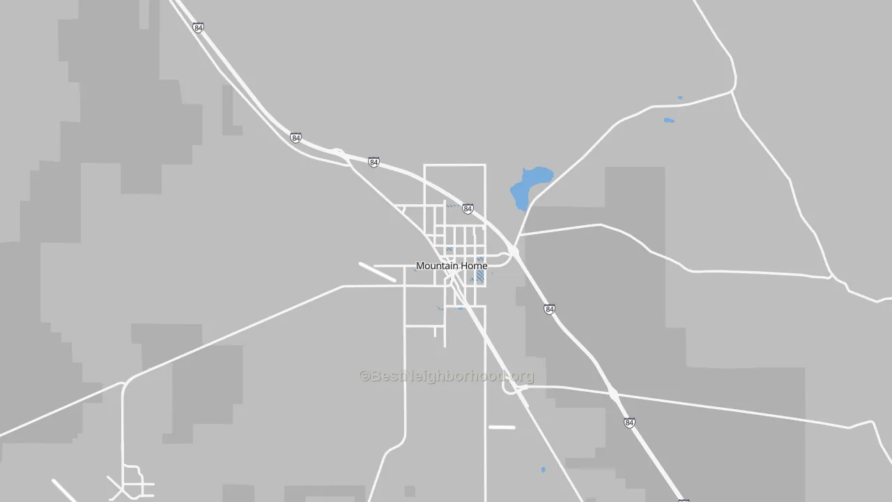 Transit Grade map of Mountain Home, ID