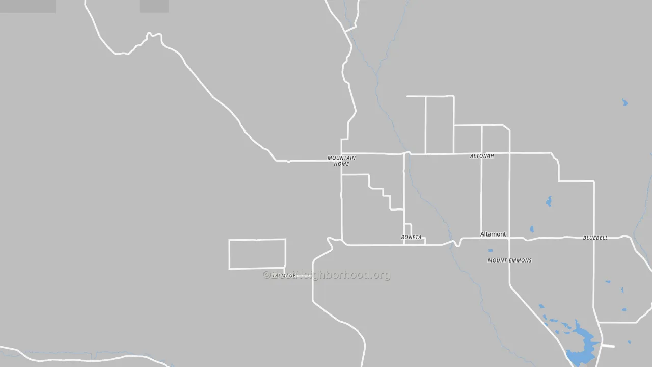 Transit Grade map of Mountain Home, UT