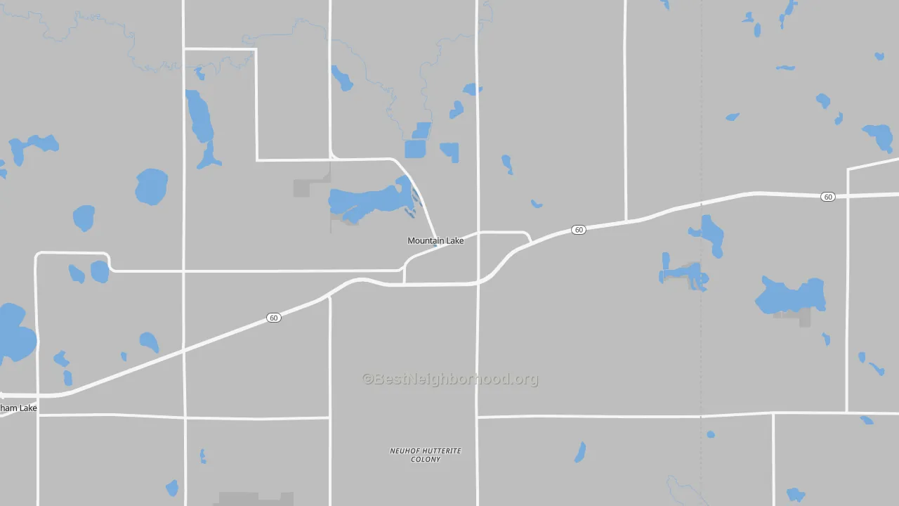 Transit Grade map of Mountain Lake, MN
