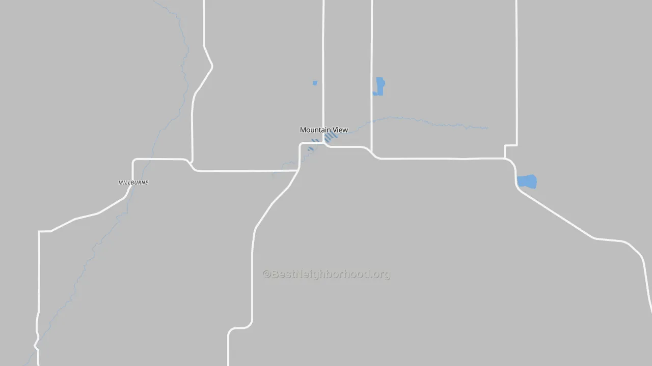 Transit Grade map of Mountain View, WY