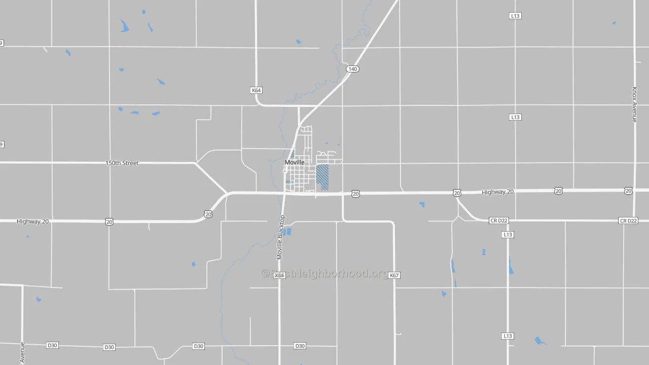 Transit Grade map of Moville, IA