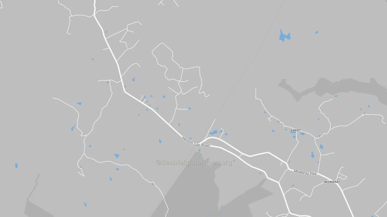 Transit Grade map of Mowbray, TN