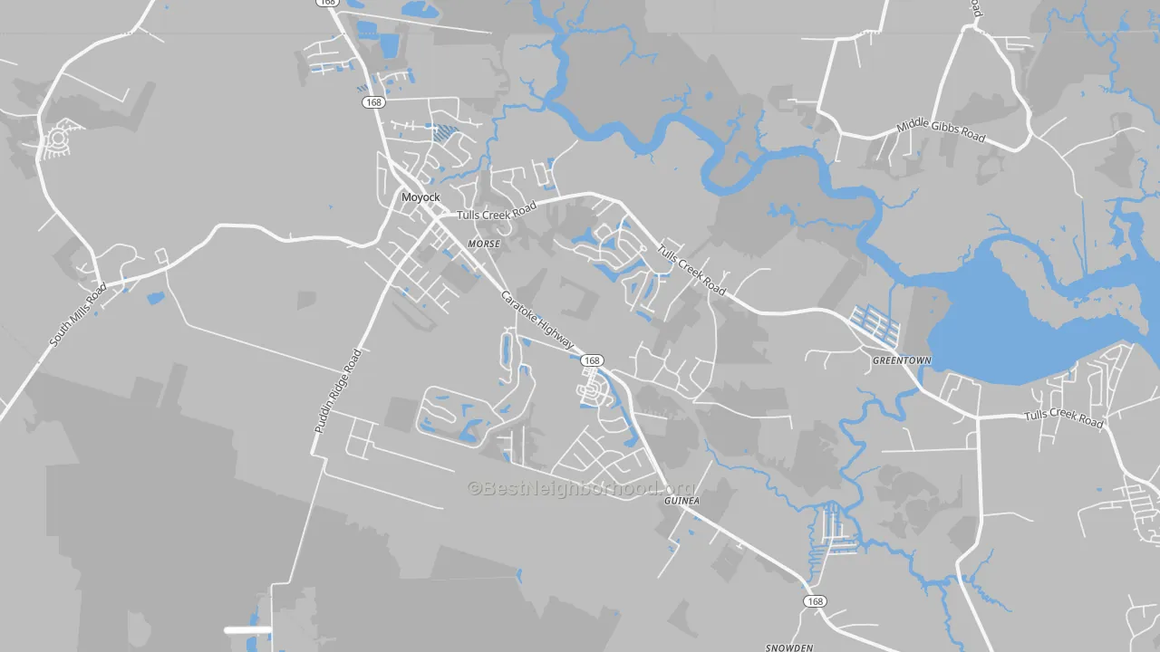 Transit Grade map of Moyock, NC