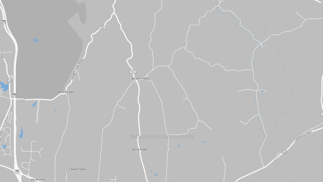 Transit Grade map of Muddy Ford, KY