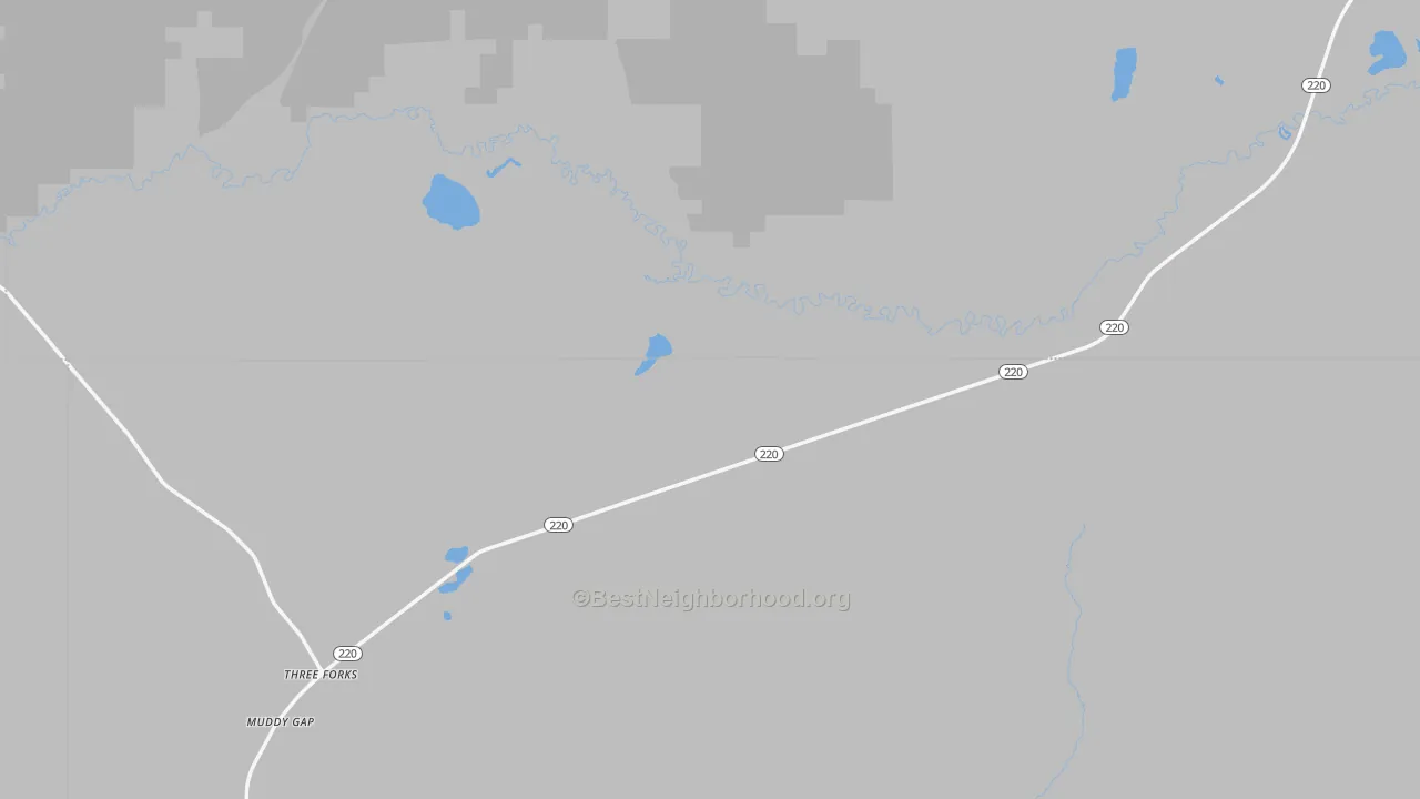 Transit Grade map of Muddy Gap, WY
