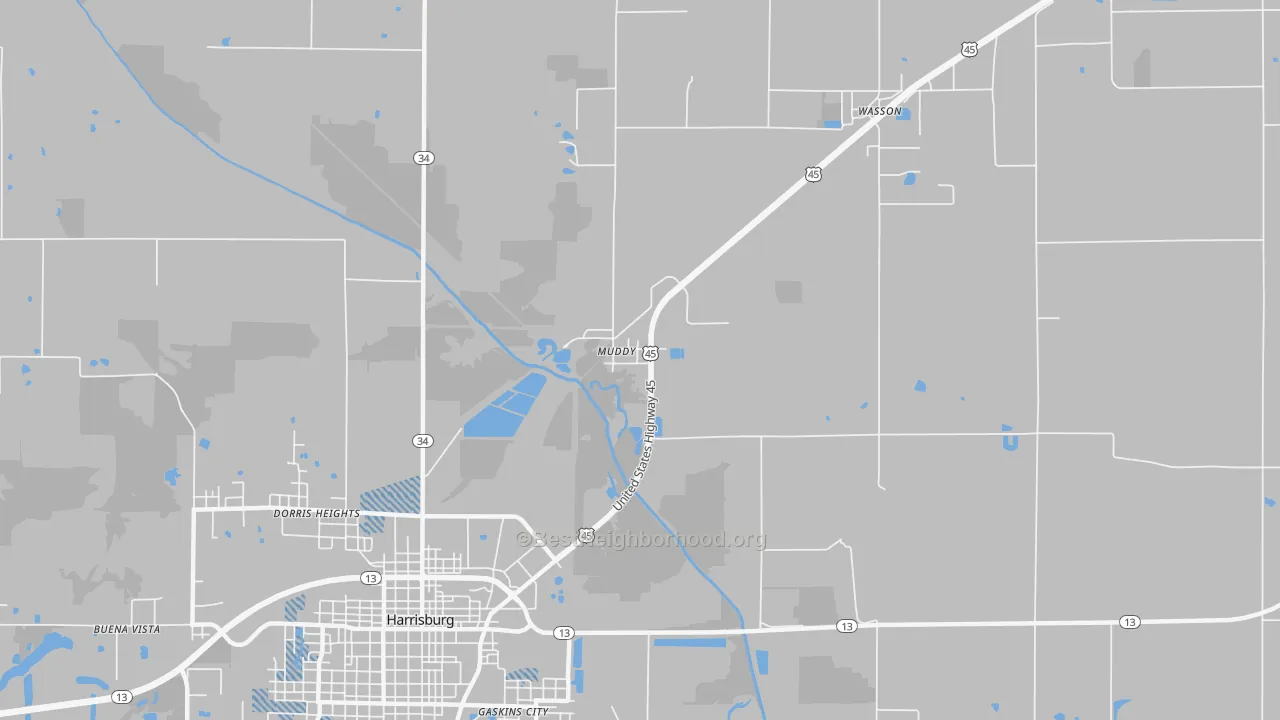 Transit Grade map of Muddy, IL