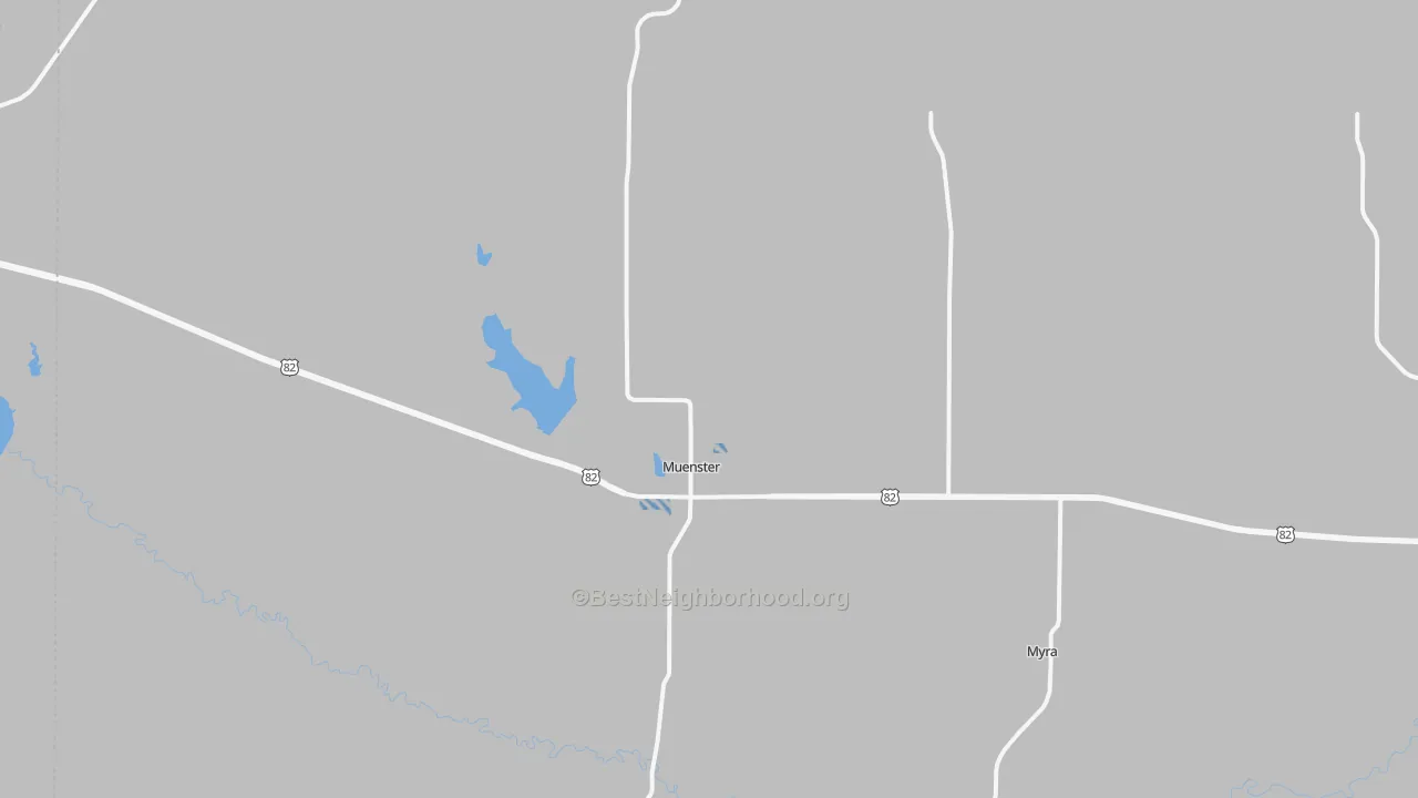 Transit Grade map of Muenster, TX