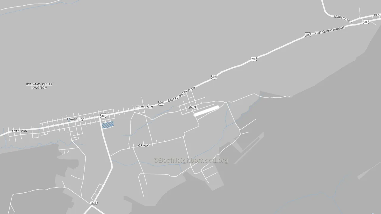 Transit Grade map of Muir, PA