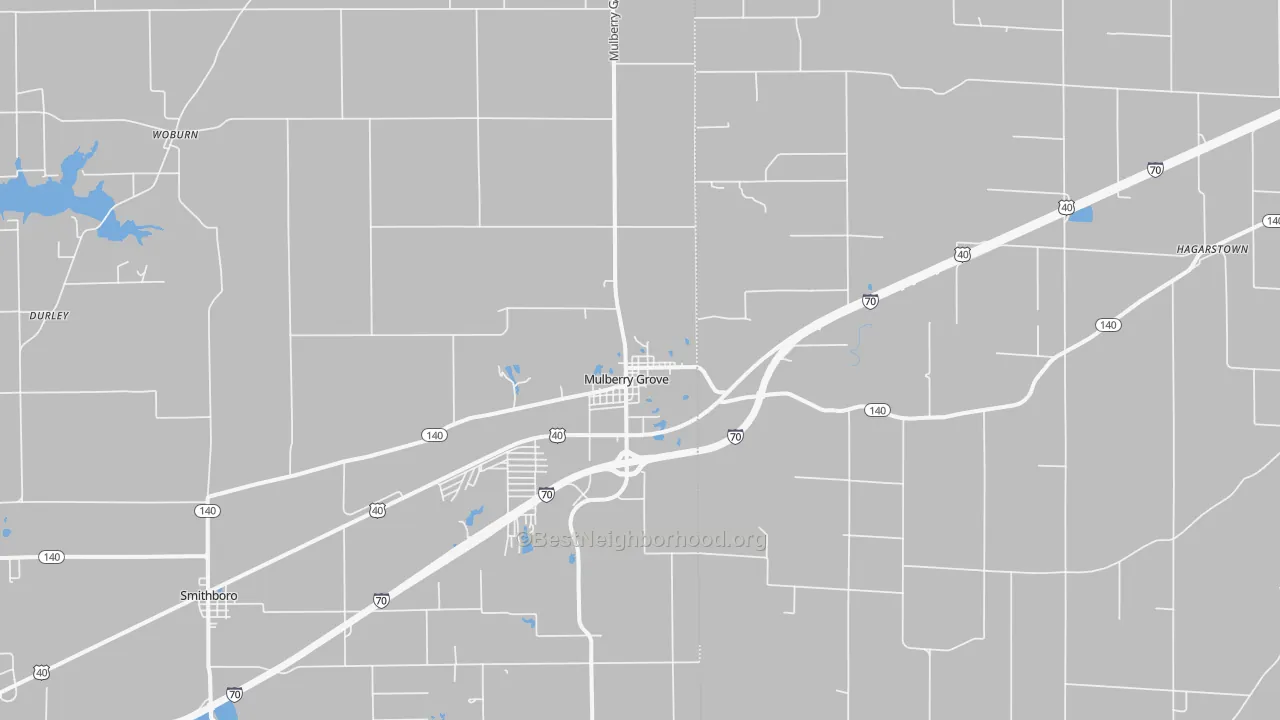 Transit Grade map of Mulberry Grove, IL