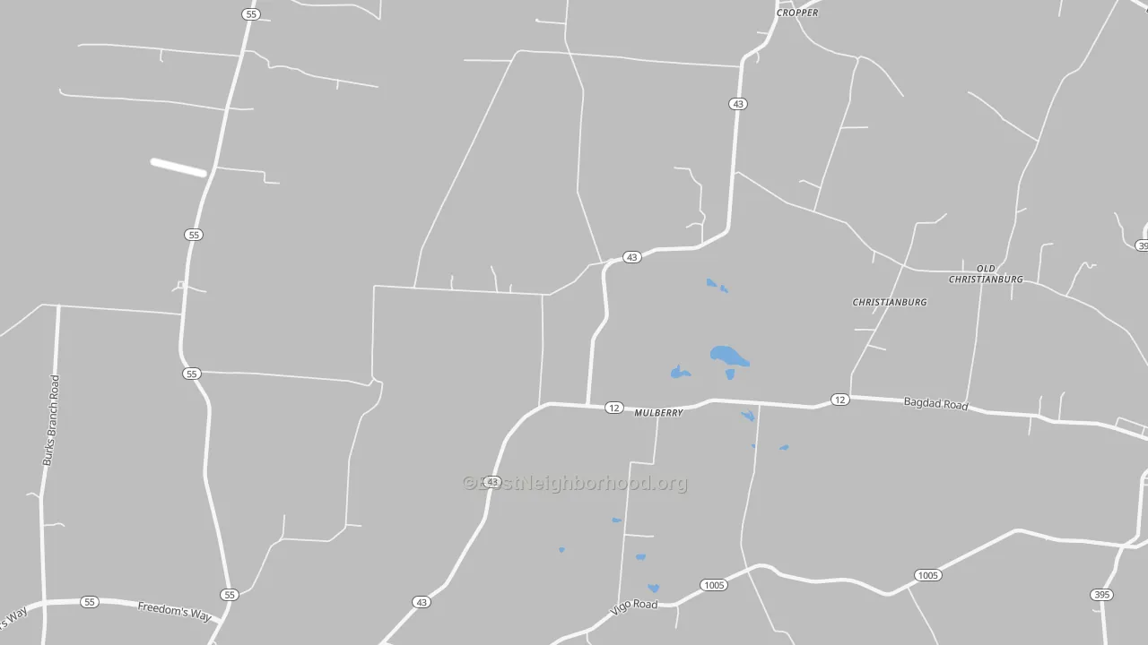 Transit Grade map of Mulberry, KY
