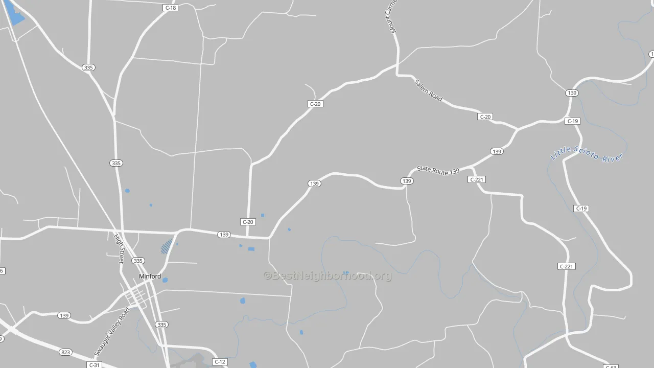 Transit Grade map of Mule Town, OH