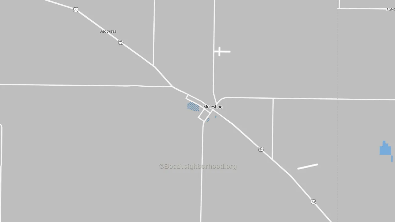 Transit Grade map of Muleshoe, TX