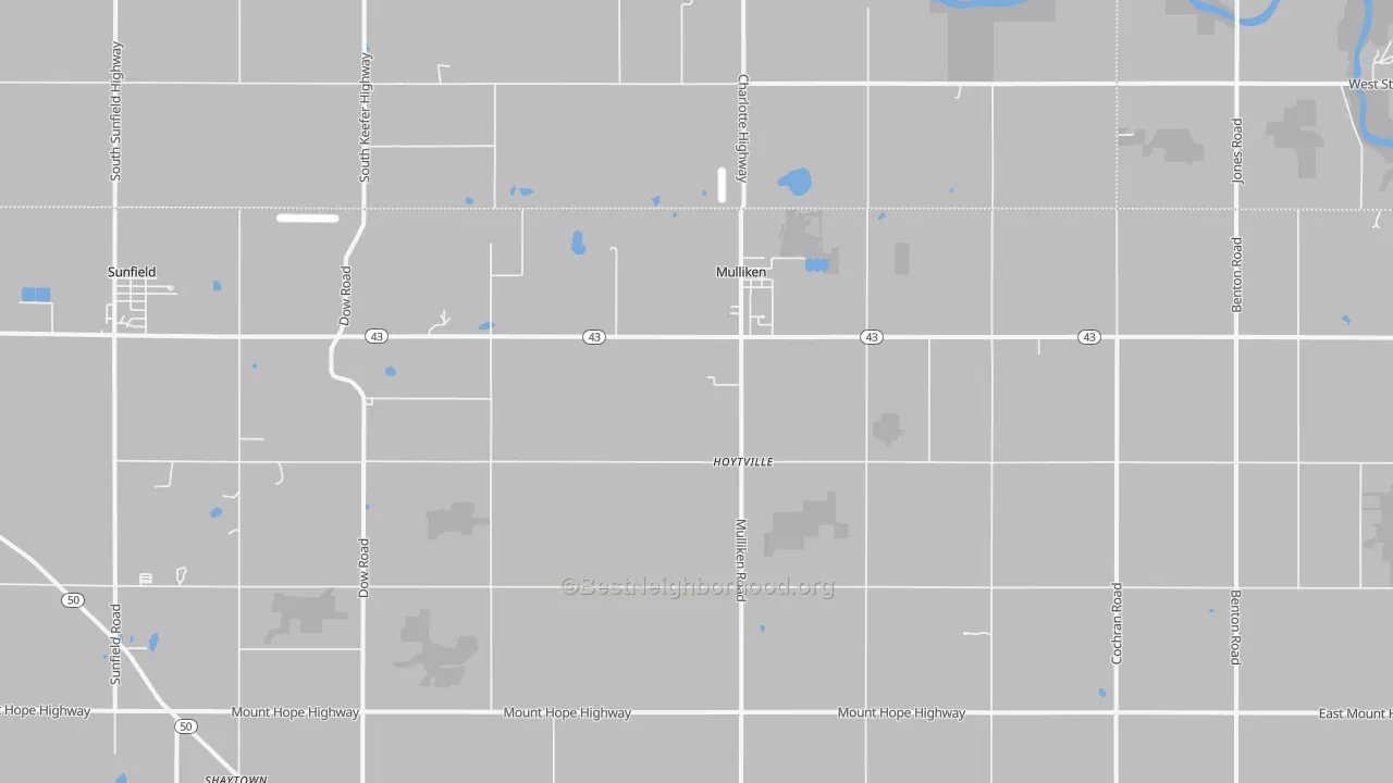 Transit Grade map of Mulliken, MI