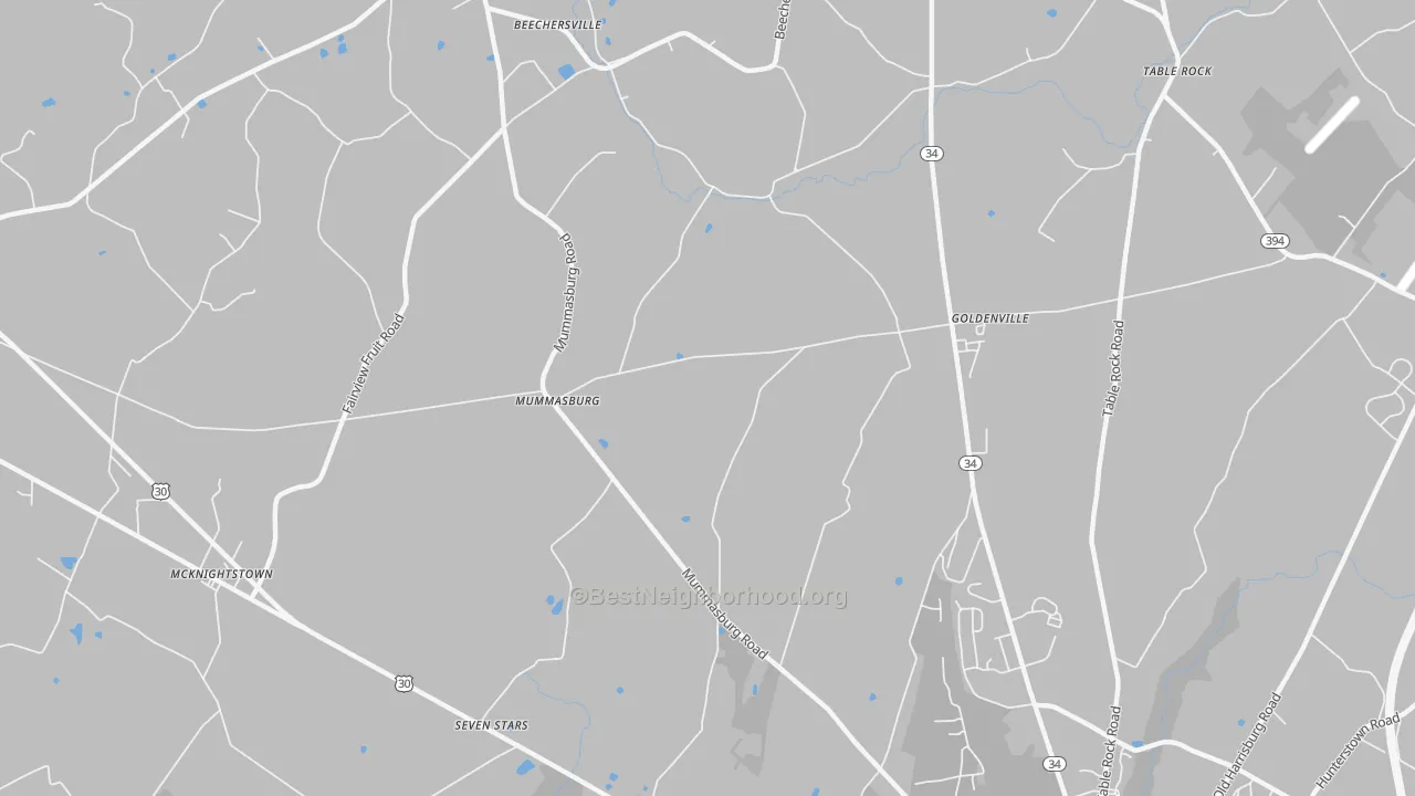 Transit Grade map of Mummasburg, PA