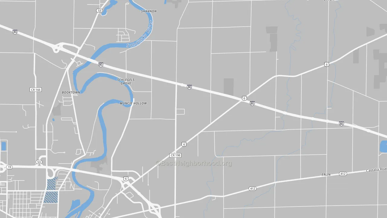 Transit Grade map of Muncie Hollow, OH