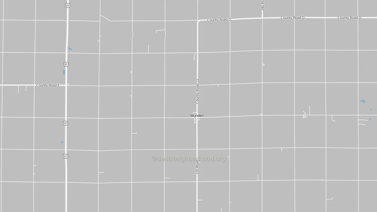 Transit Grade map of Munden, KS