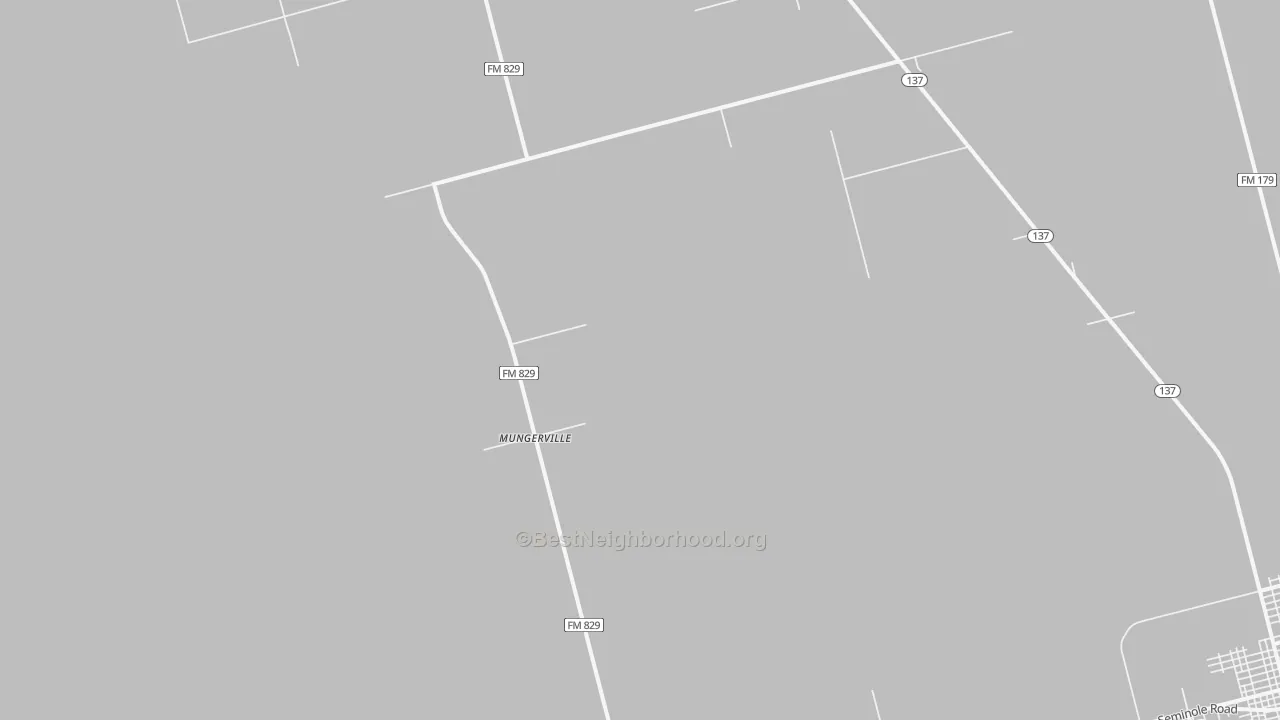 Transit Grade map of Mungerville, TX