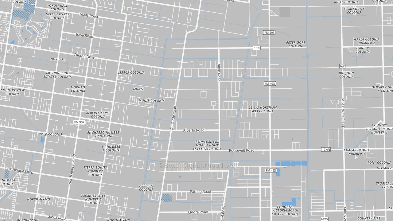 Transit Grade map of Muniz, TX
