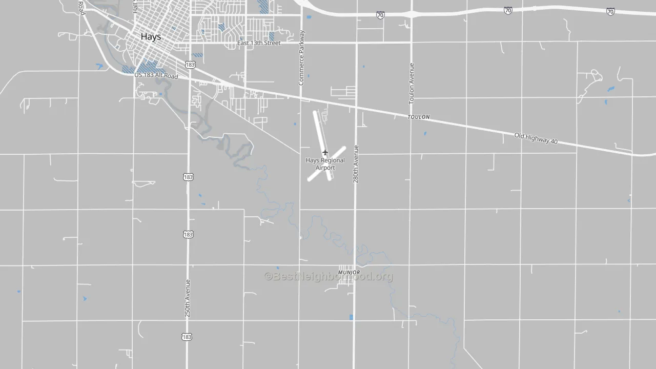Transit Grade map of Munjor, KS