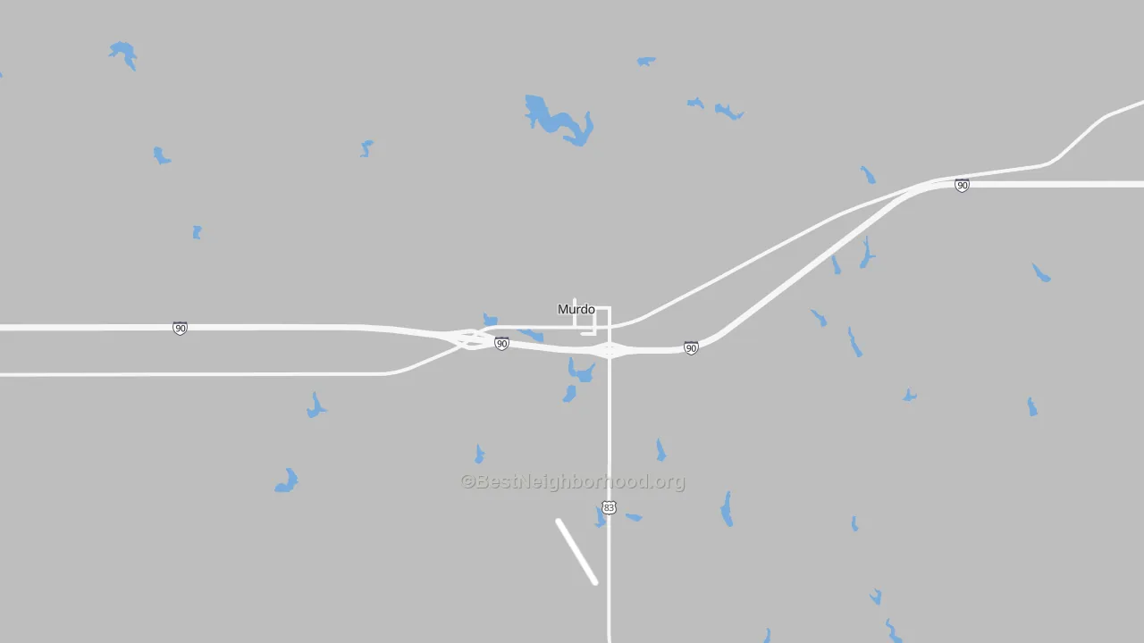 Transit Grade map of Murdo, SD