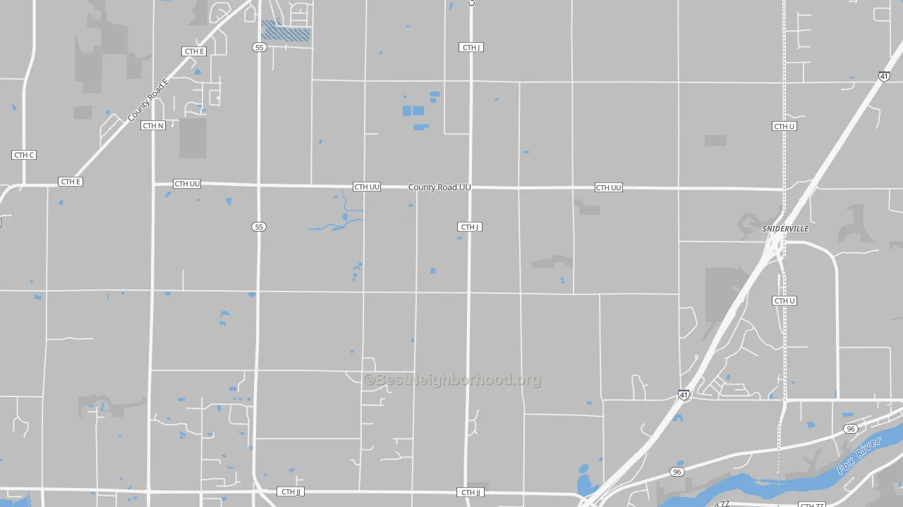 Transit Grade map of Murphy Corner, WI