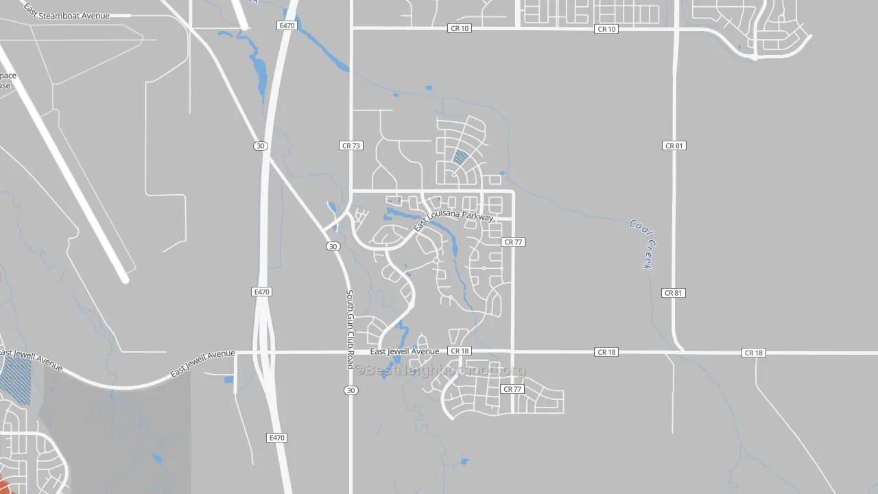 Transit Grade map of Murphy Creek, Aurora, CO