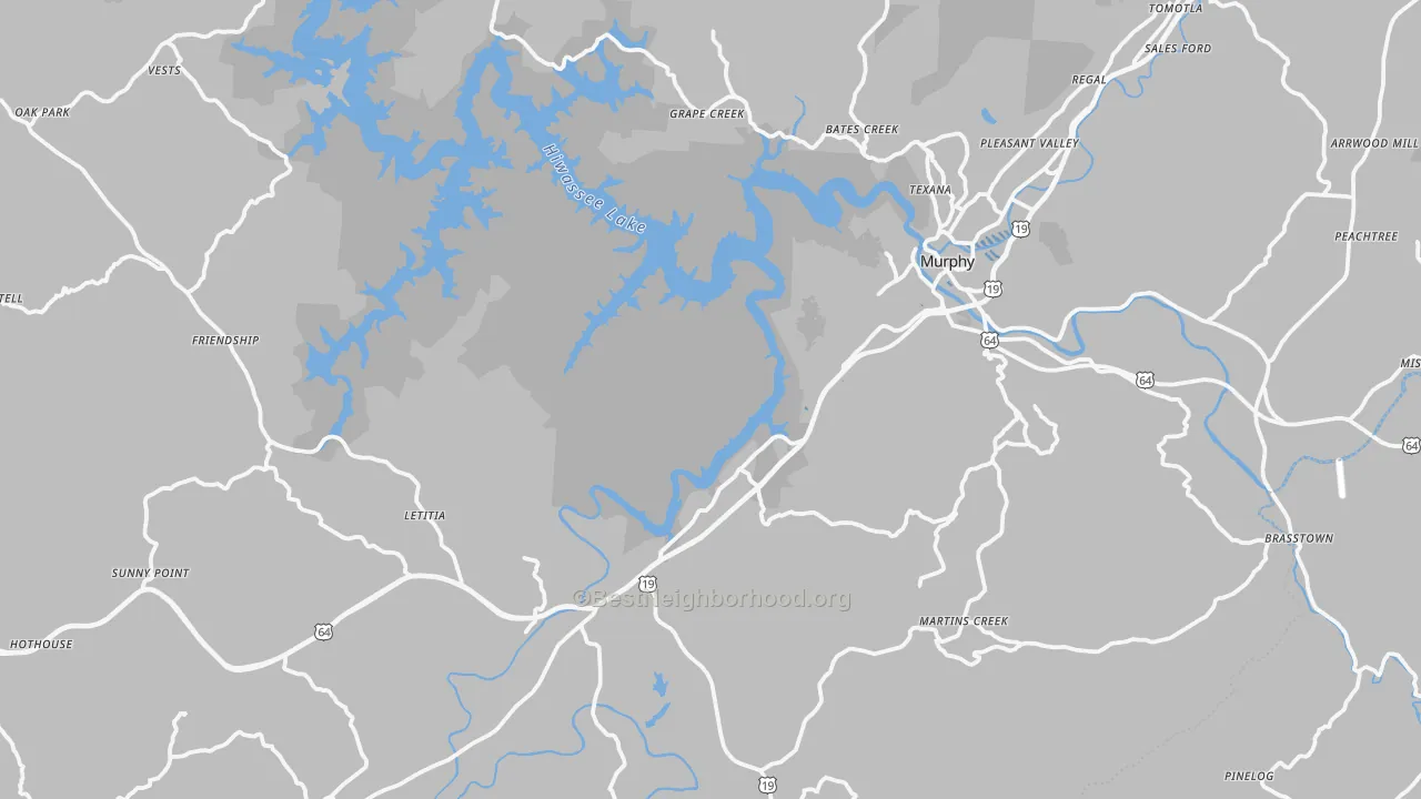 Transit Grade map of Murphy, NC