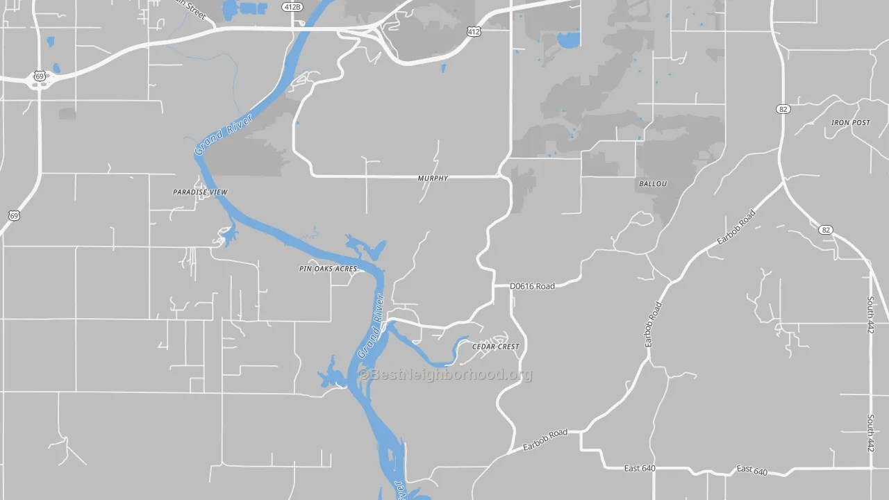 Transit Grade map of Murphy, OK