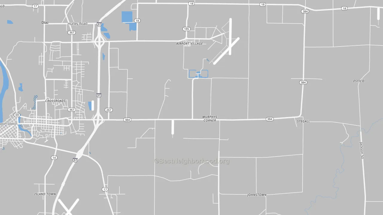 Transit Grade map of Murphys Corner, AR