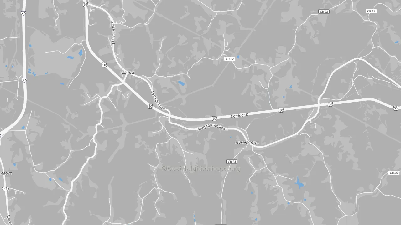 Transit Grade map of Murphytown, WV