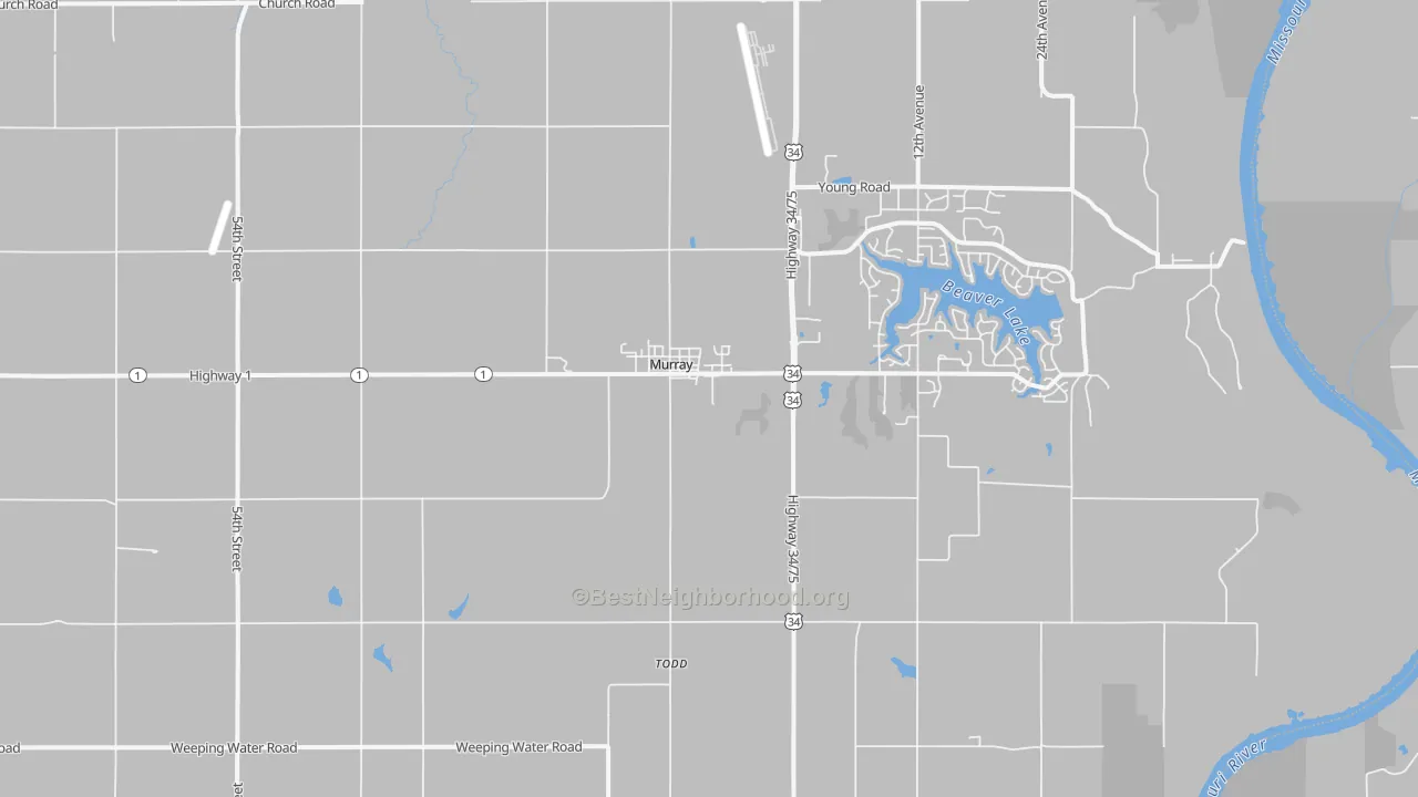 Transit Grade map of Murray, NE