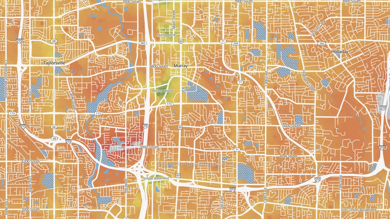 Transit Grade map of Murray, UT