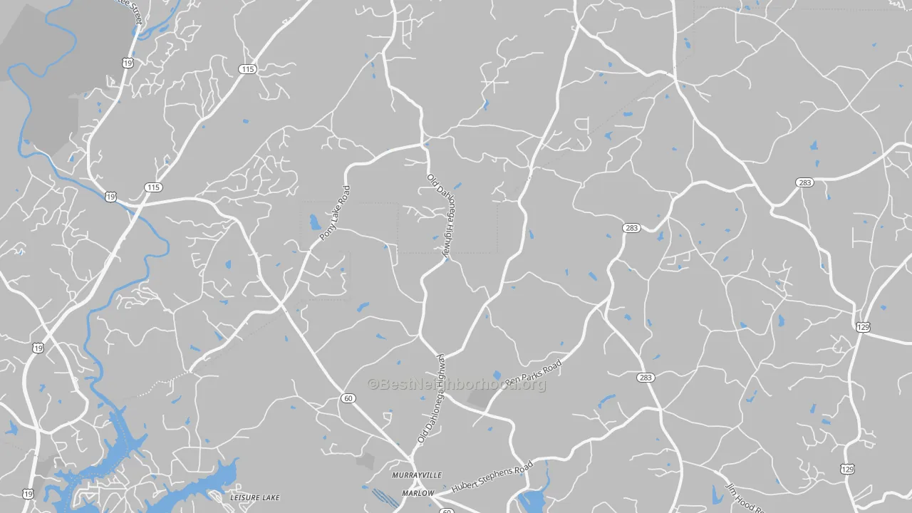 Transit Grade map of Murrayville, GA
